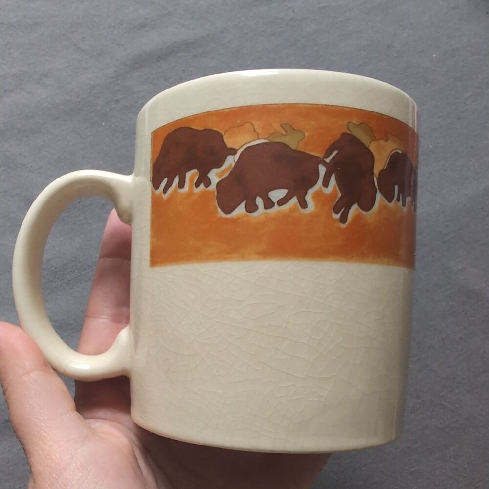 Otagiri Bison Coffee Mug Cup Japan 11 Ounce Vintage - Picture 2 of 9
